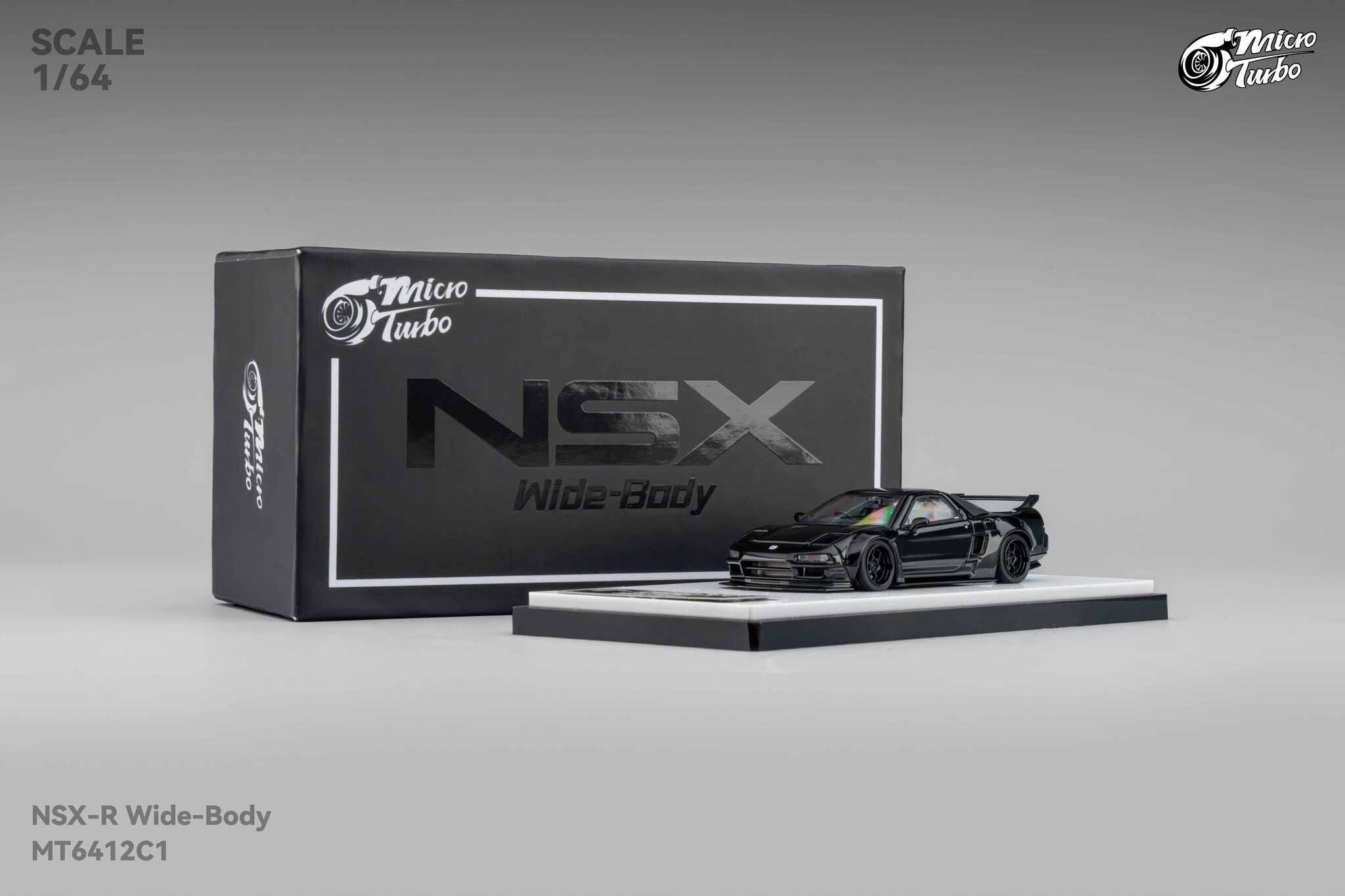 Micro Turbo Honda NSX Wide Body - Black | Garage One64